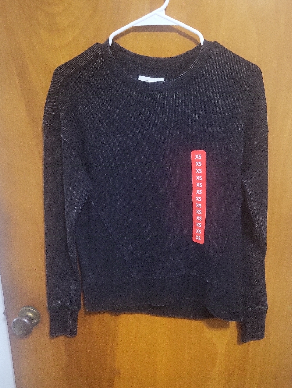 NWT Seven7 Black Crewneck Shirt- Size Xs